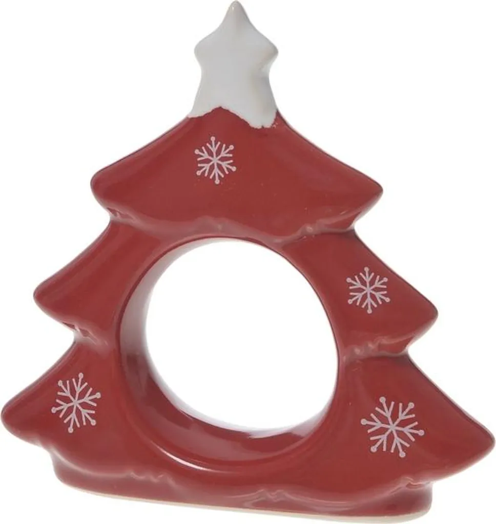 Porte-serviettes Lot de 8 Motif Sapin de Noël 10 cm - Modèle Jy11H228