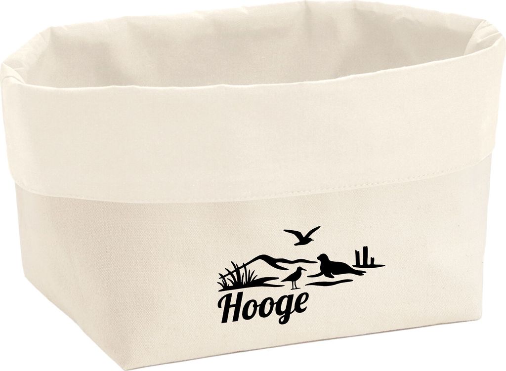 Huuraa Organizer Hooge Strandmotiv 3 Liter Medium Canvas Baumwolle Utensilo Geschenkidee