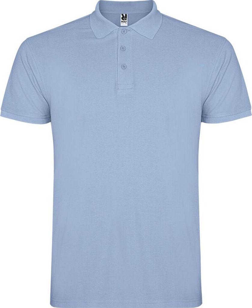 Roly - "Star" Poloshirt für Kinder kurzärmlig PF4337 (128) (Himmelblau)