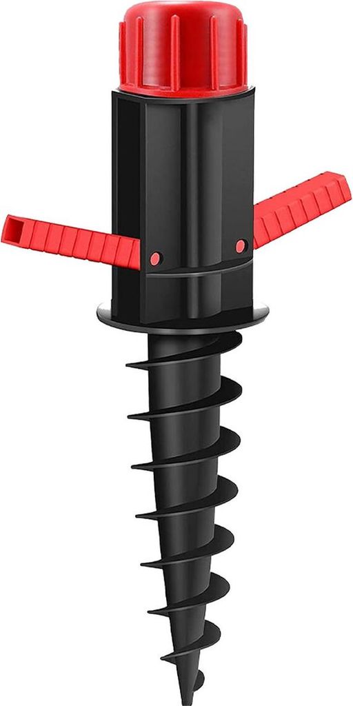 Marbueno Pincho Parasol Kunststoff Schwarz 37x6x6 cm Strand und Garten 10505