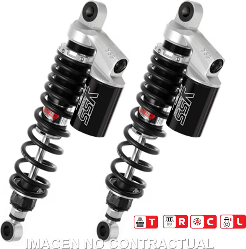 Federbein G362-Serie Stereo hinten passend für Kawasaki Z1100 (82-87), passend für Moto Guzzi 1000 RG362-340TRCL-06-888