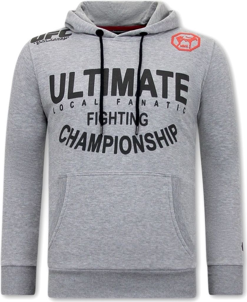 Hoodie UFC Ultimate Fighting Grau - L