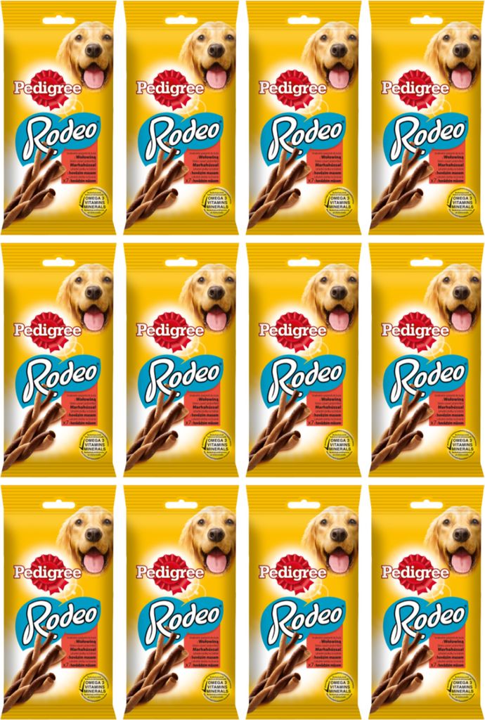 Pedigree Rodeo - Hundeleckerli in Springform mit Rindfleischgeschmack 12 x 123g