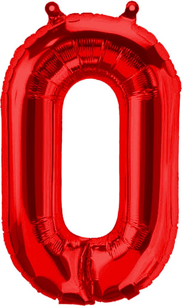 Palloncino in foil lettera O, rosso, 40 cm circa, da Immagine del prodotto 