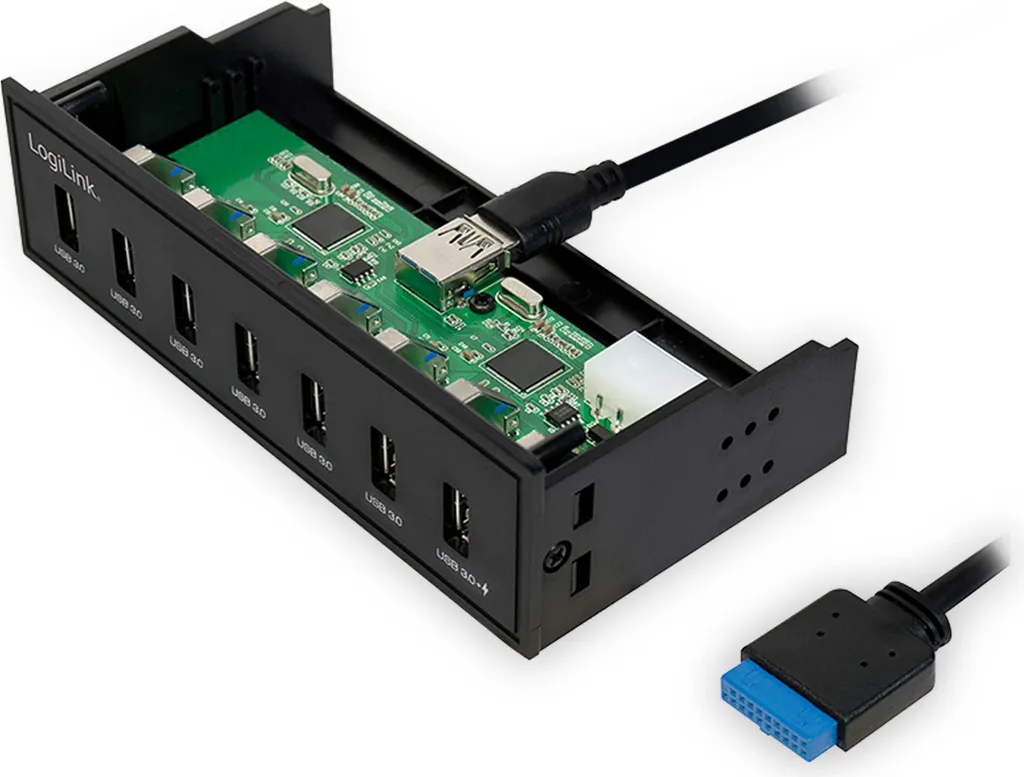 Hub USB 3.0 Pour PC Fixe Logilink Idéal Pour Brancher 7 Périphériques