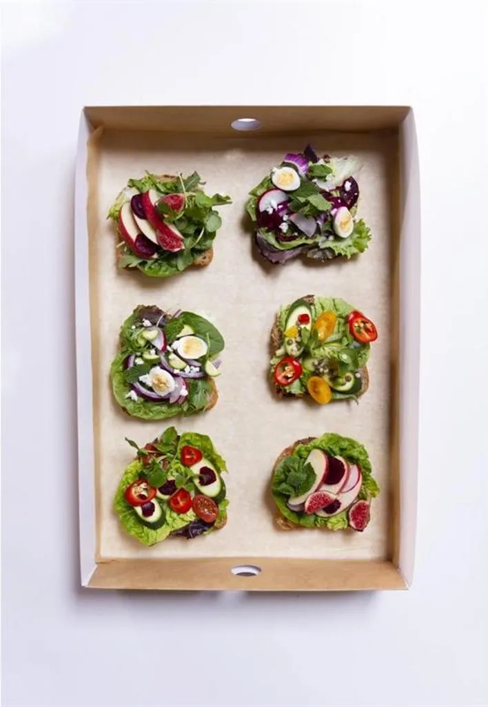 Pack de 25 boîtes à sandwich pour traiteur et vente à emporter durable - 3