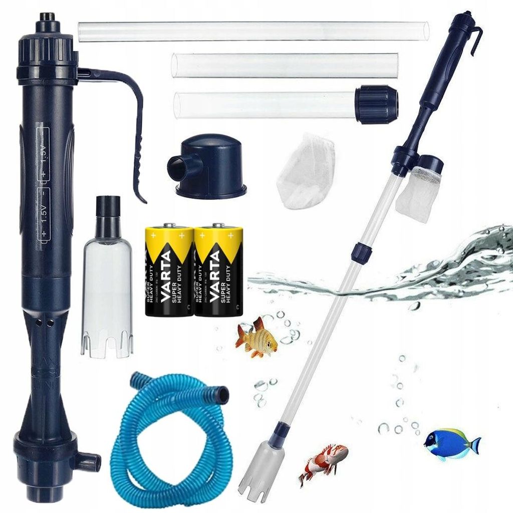 Aquarium-Reiniger Batteriebetrieben 520 L/h Verstellbar