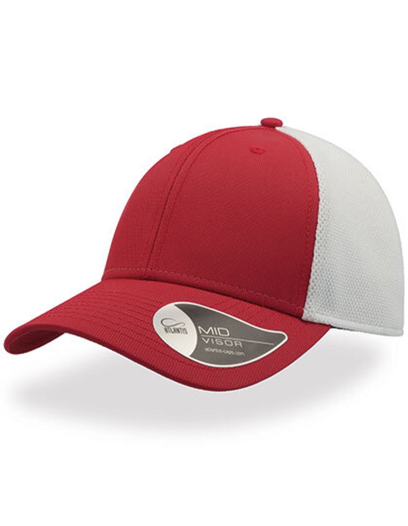Campus Cap, Gebogener Schirm - Farbe: Red/White - Größe: One Size