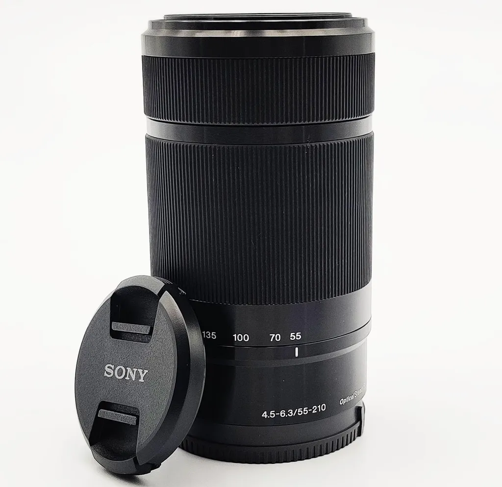 Objectif Sony SEL55210 Noir avec Stabilisation Optique Intégrée