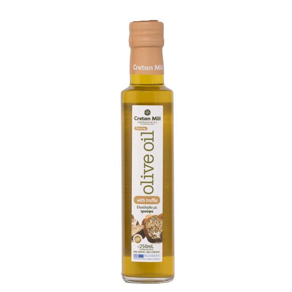 CRETAN MILL 15782 Aromatisches Olivenöl mit TRÜFFEL 250ml Flasche