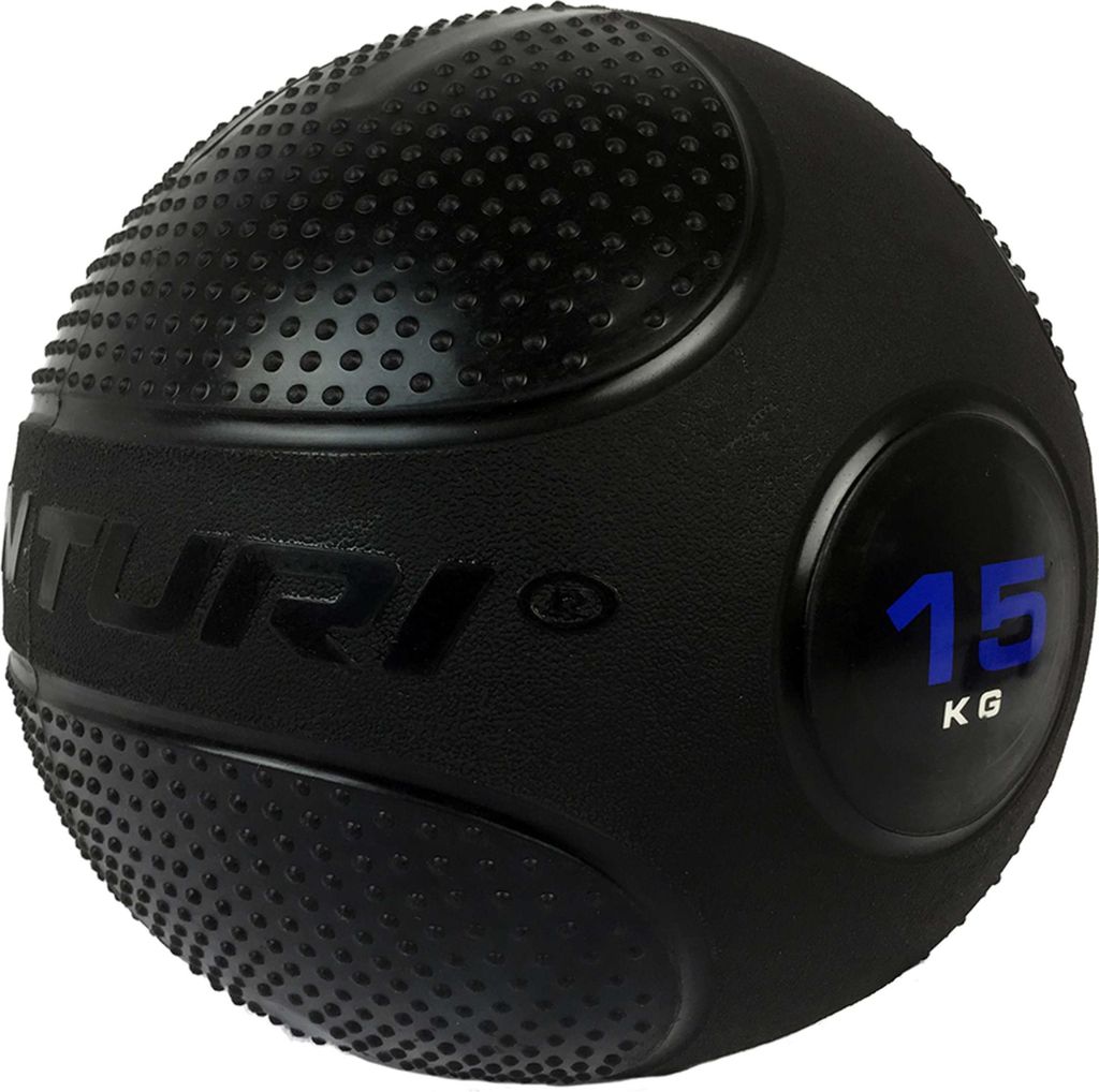 Tunturi Slam Ball, Medizinball in Gewichten von 15 kg, Krafttraining mit Gewichtsball und Functional Training