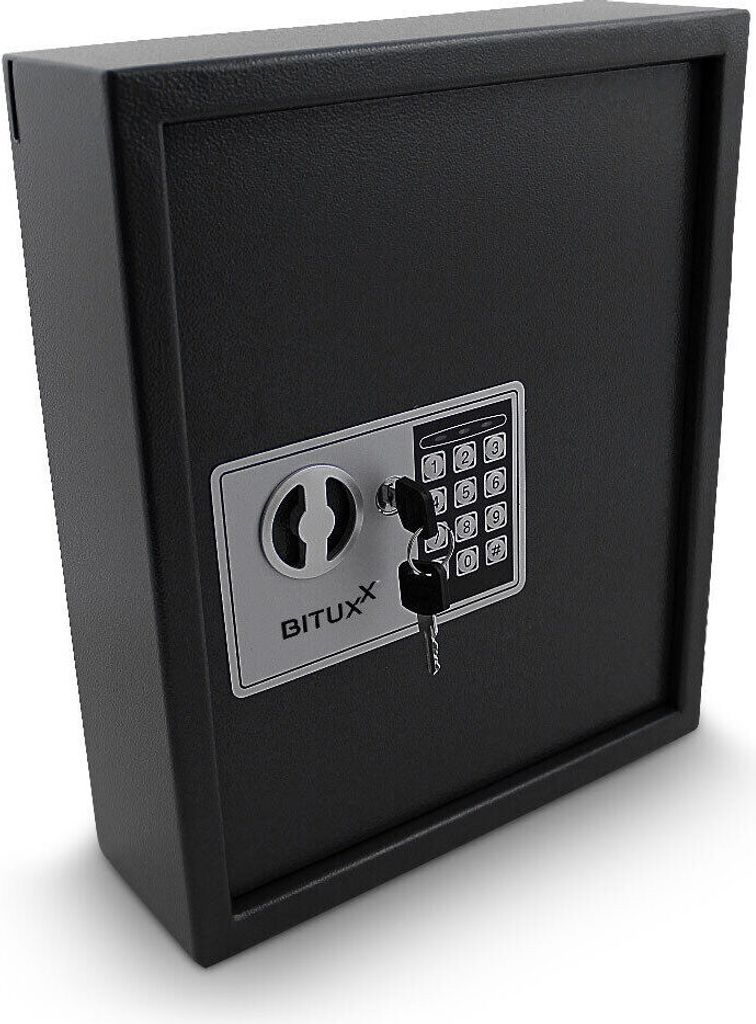 Schlüsselsafe elektronisch 48 Haken Eckig Schwarz MS-18955