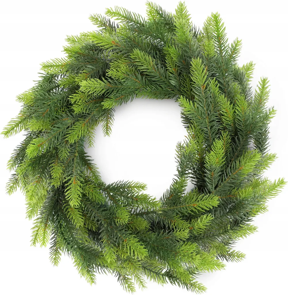 Couronne de Noël Artificielle 45cm Vert Loire KADAX Haute Densité