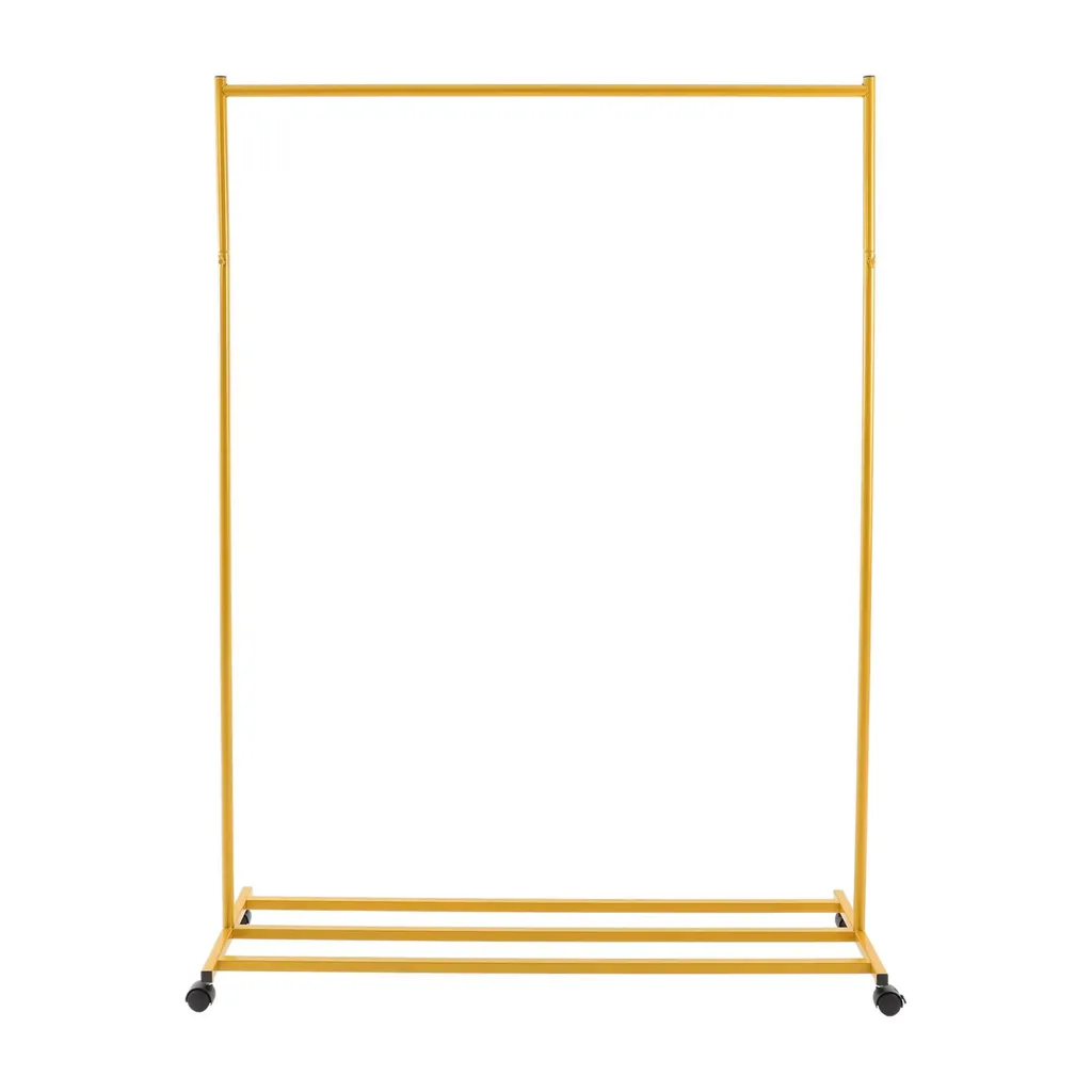Porte-manteau à roulettes or : la solution anti-encombrement métal