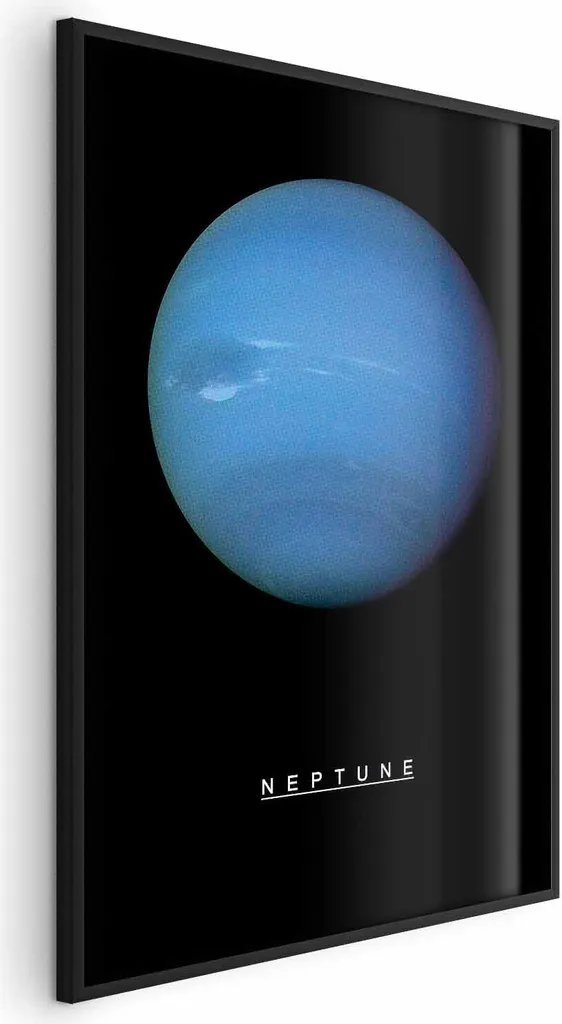 Quadro Nettuno 40x60 Cornice Nera Moderna | Poster Design Senza Margini
