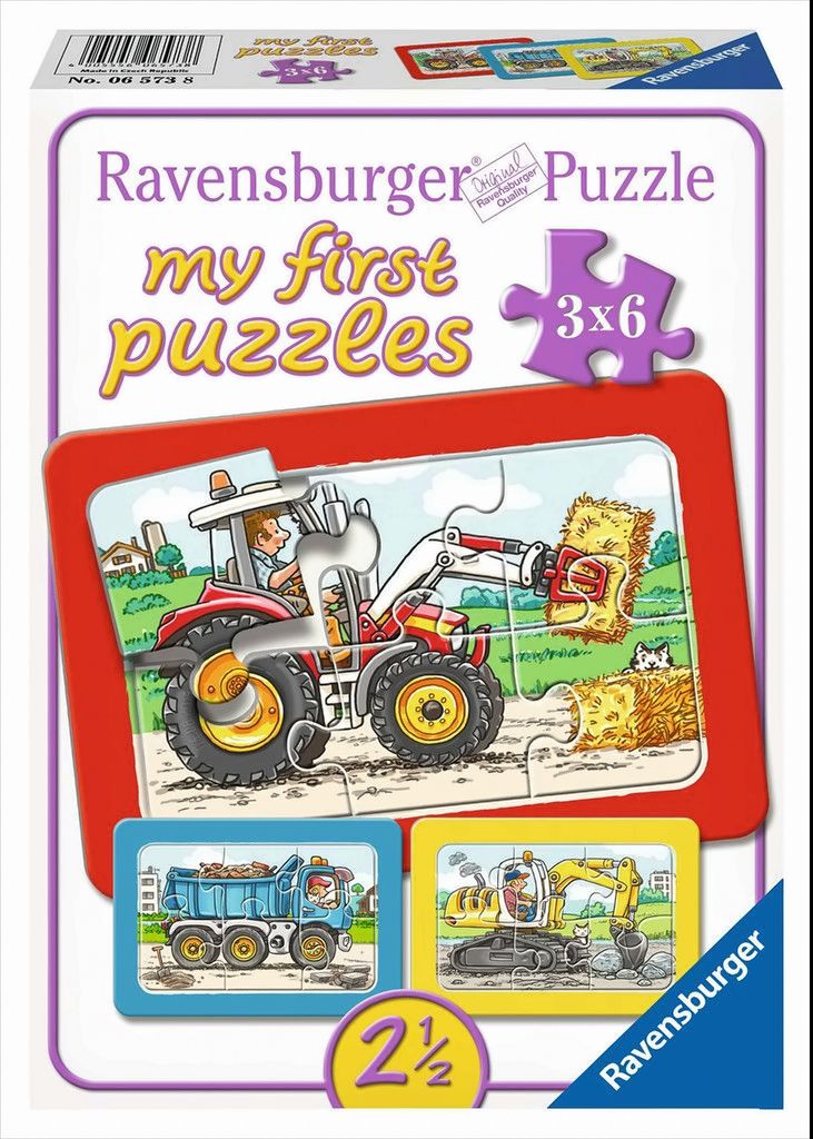 Escavatore, trattore e caricatore ribaltabile Ravensburger Immagine del prodotto 