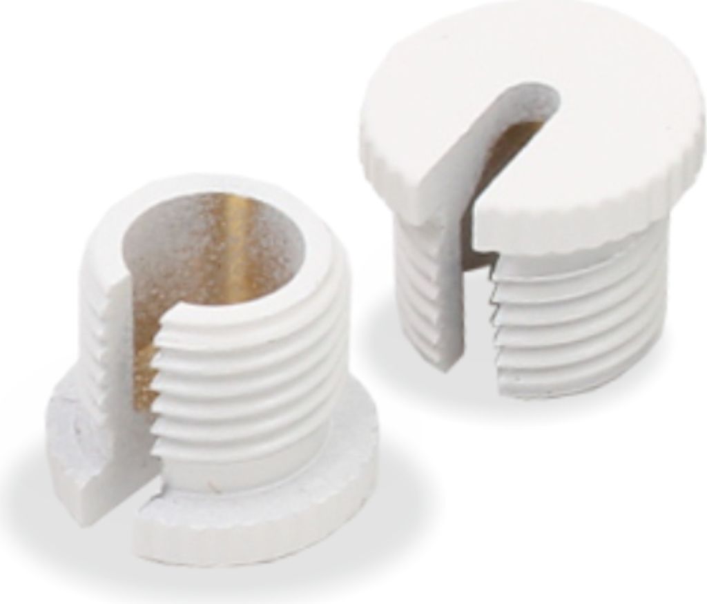 Schraubkappe M10x1 mit Schlitz für eine schnelle Montage | weiß