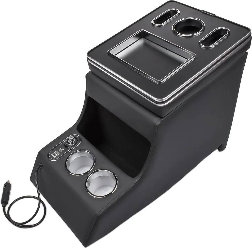 Accoudoir central noir : réglez le manque de rangement et d'USB en voiture