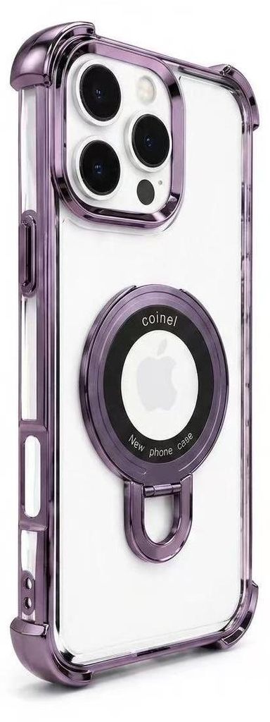 MagSafe Handyhülle für iPhone 14 Pro Transparent Lila – Produktbild 