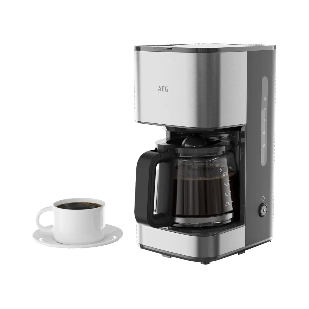 Machine à Café AEG CM3-1-3ST 1000W Grande Capacité 12 Tasses en Inox