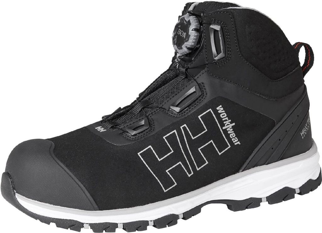 Helly Hansen S3 Stiefel CHELSEA EVOLUTION BOA WIDE MID 78269, Farbe:black/grey, Größe:41