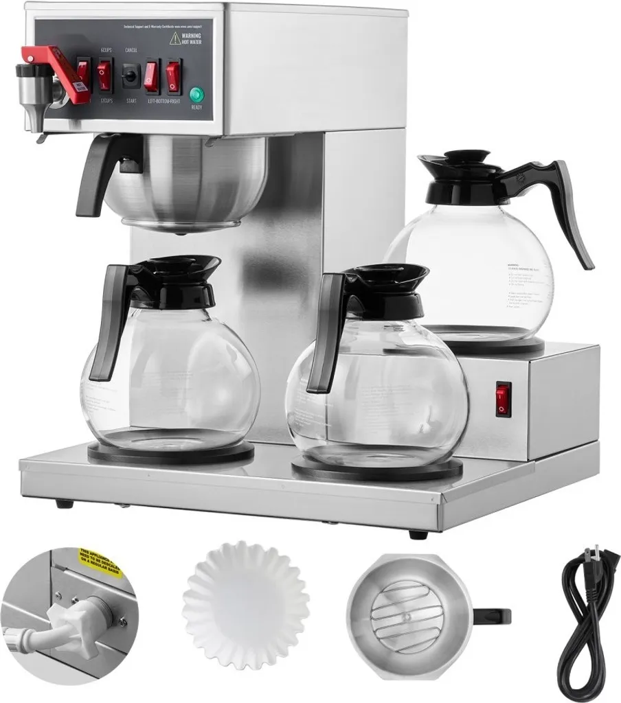 Cafetière commerciale pour restaurant et café - Service rapide 12 tasses