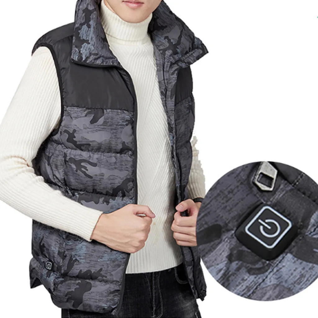 Gilet Riscaldato USB Grigio M - Abbigliamento Termico Smart City