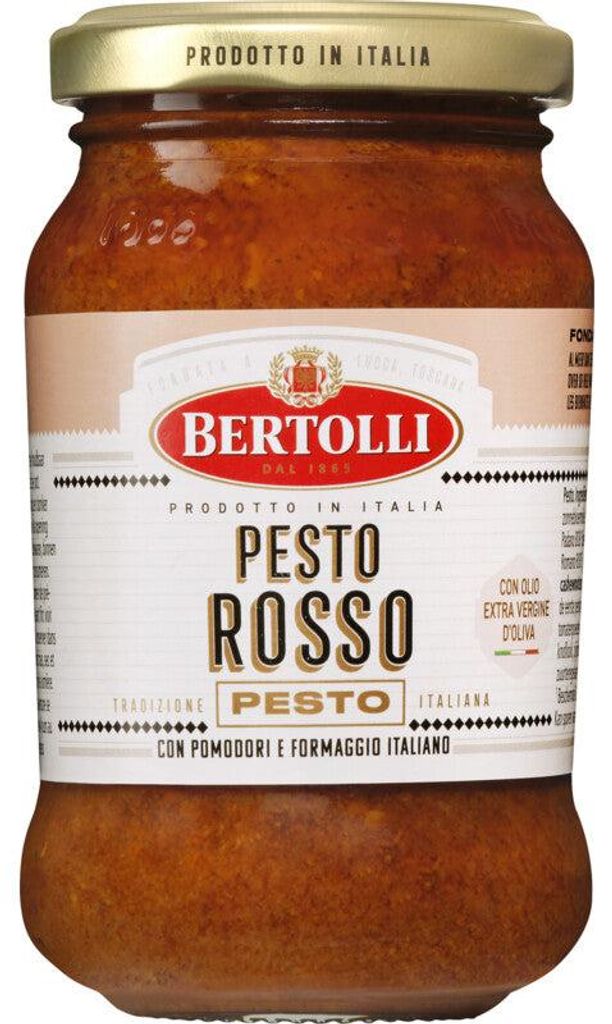 Bertolli Pesto Rosso 185g – Pesto rouge italien aux Image du produit 