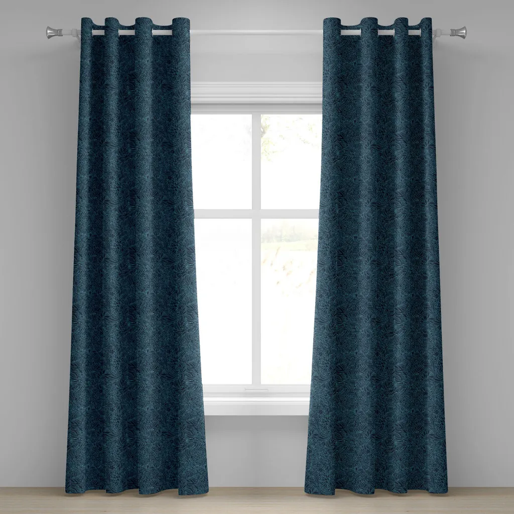Tende Lavabili ABAKUHAUS Blu e Verde Acqua: 2 Pannelli 280x245 cm
