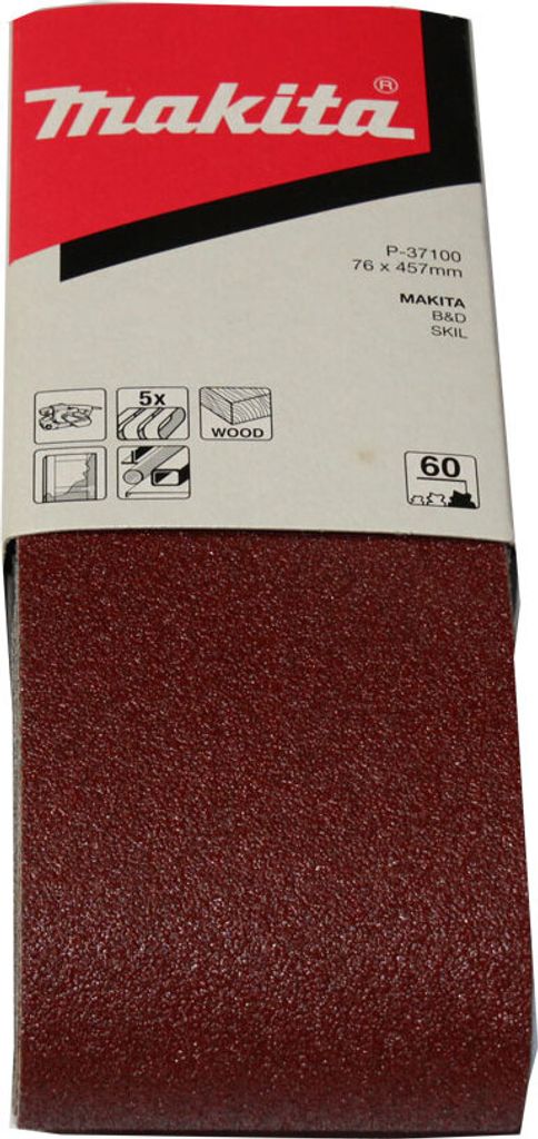 Makita P-37100 Schleifband 457 x 76 mm K60 Inh. 5 Stk. Produktbild 