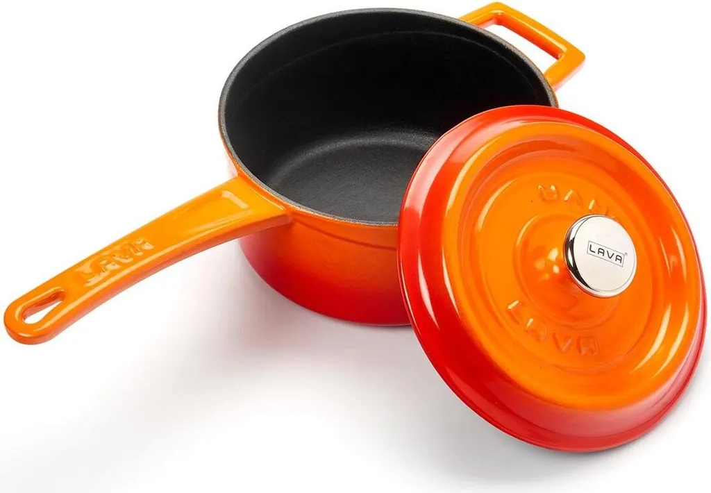 LAVA Metal Beccuccio Ø 16 cm, 1,35 l, ghisa, arancione LAVA METAL LVYSOS16K2OR