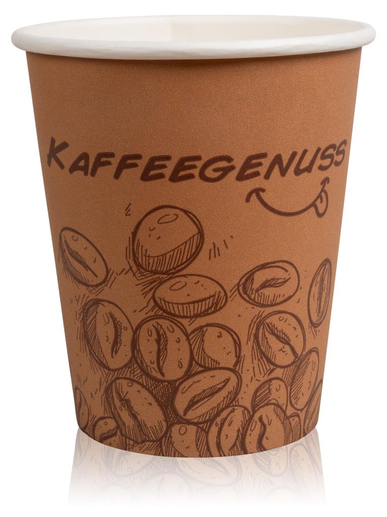 Pappbecher 100ml Dunkelbraun 1000 Stück Einweg Kaffeebecher Coffee to go | Kaffeebecher 100ml | 4oz | Pappbecher dunkelbraun | Heißgetränkebecher