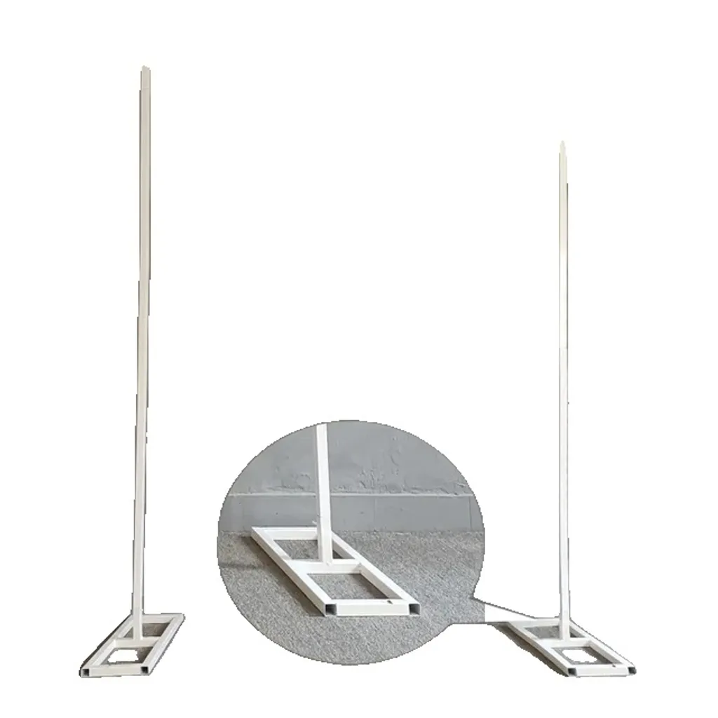 Archi di matrimonio, supporto per sfondo, supporto per arco di palloncini in metallo, W18m H2m, bianco-C