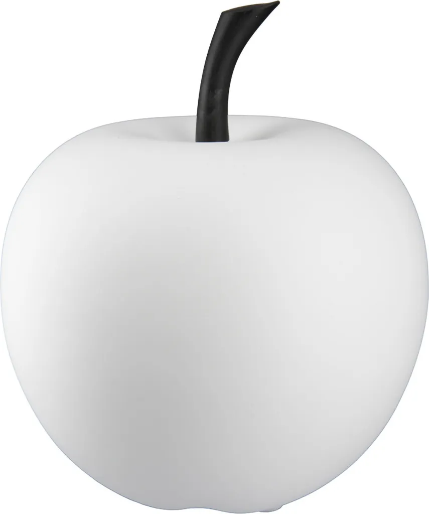 Pomme Décorative Portofino en Céramique Blanche Gilde - Hauteur 26 cm