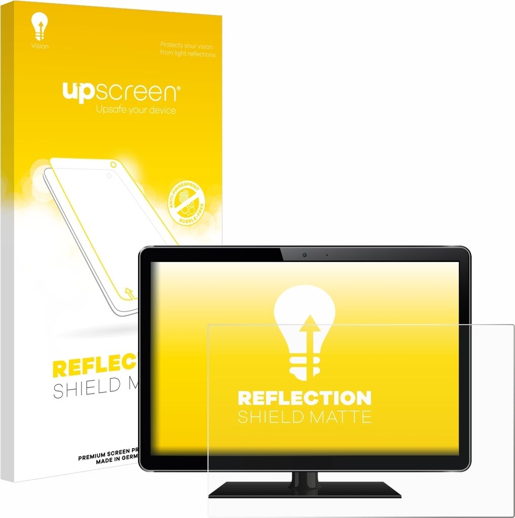 upscreen Schutzfolie für Industrie-Monitore mit 61 cm (24 Zoll) Displays 532 x 299 mm Displayschutz Displayschutzfolie Folie Matt Entspiegelungsfolie