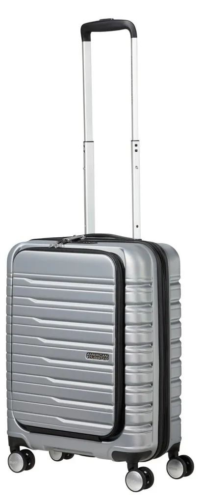 Trolley rigide Flashline Spinner 55 avec compartiment PC Frontloader gris