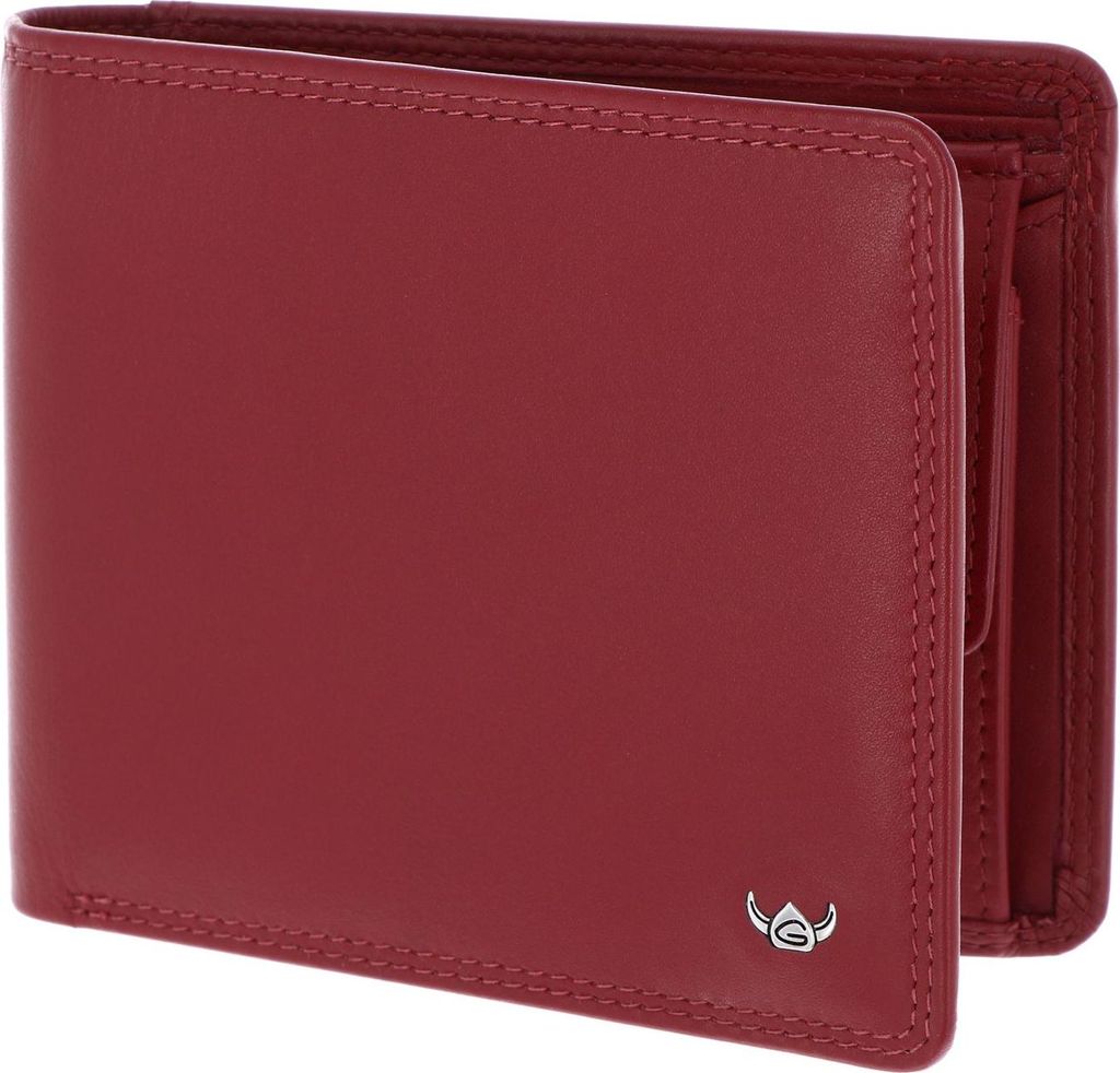 Golden Head Leder Geldbörse Polo RFID Protect Scheintasche 1197 Rot dunkelrot