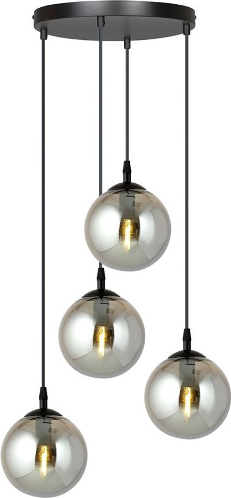 Lampadario Emibig 4xE14 40W COSMO 4 BL/GRAFITE PREMIUM Immagine del prodotto 