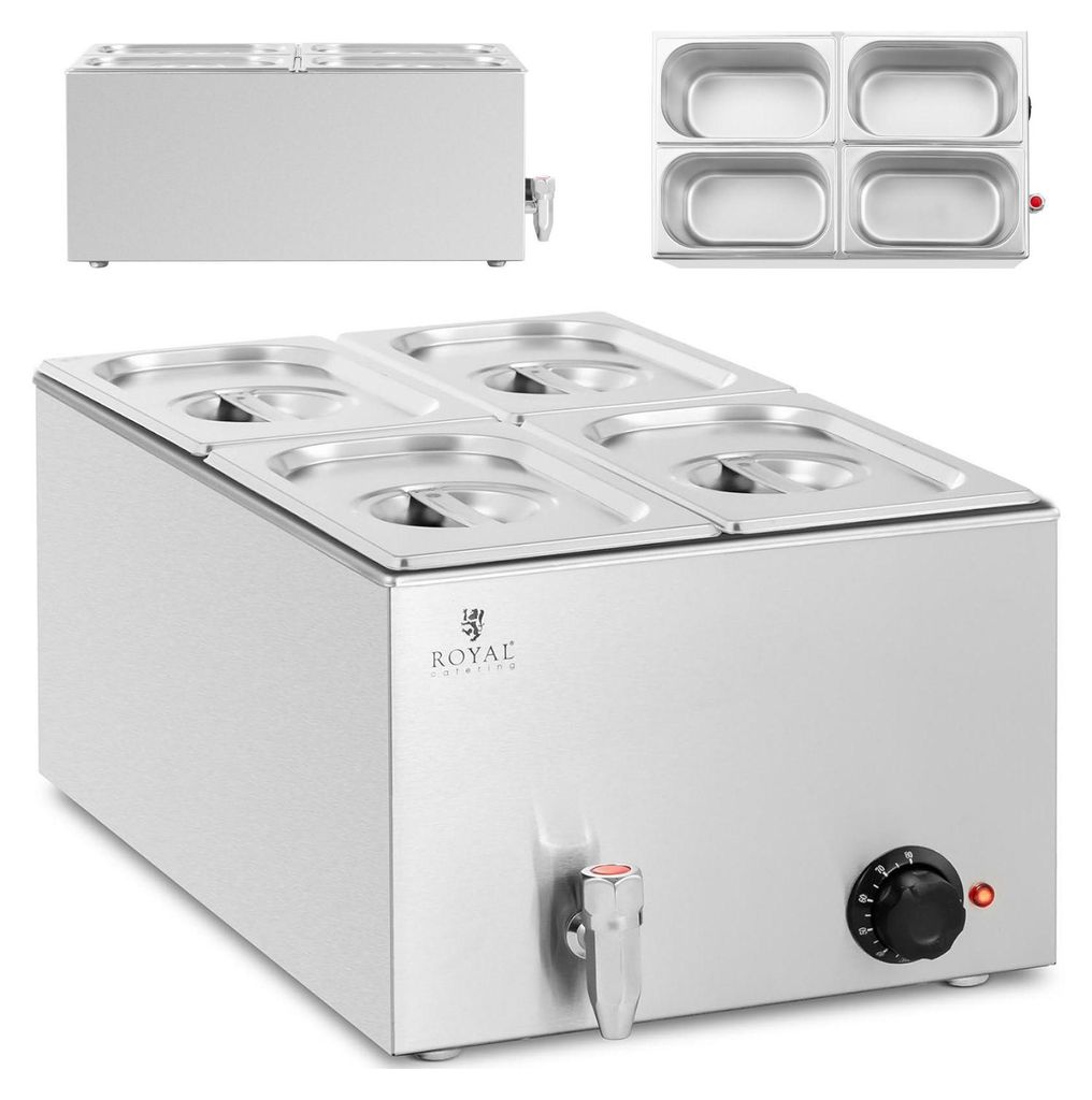 Bemar Podgrzewacz Elektryczny Z Kranem 4 X Gn 1/4 600 W Zdjęcie produktu 
