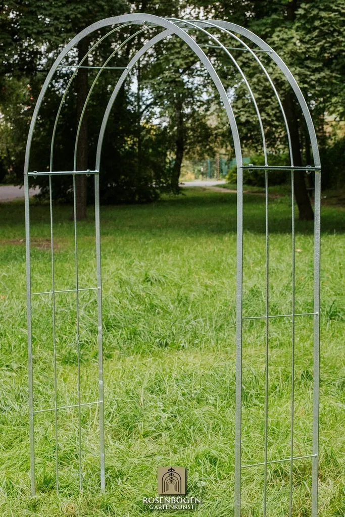 Arc de roses galvanisé EMMA 120 cm - Structure résistante aux intempéries - 12