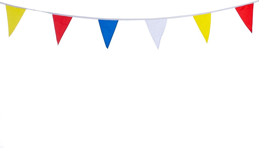 Set 12,55 m klassische Wimpel, mehrfarbig