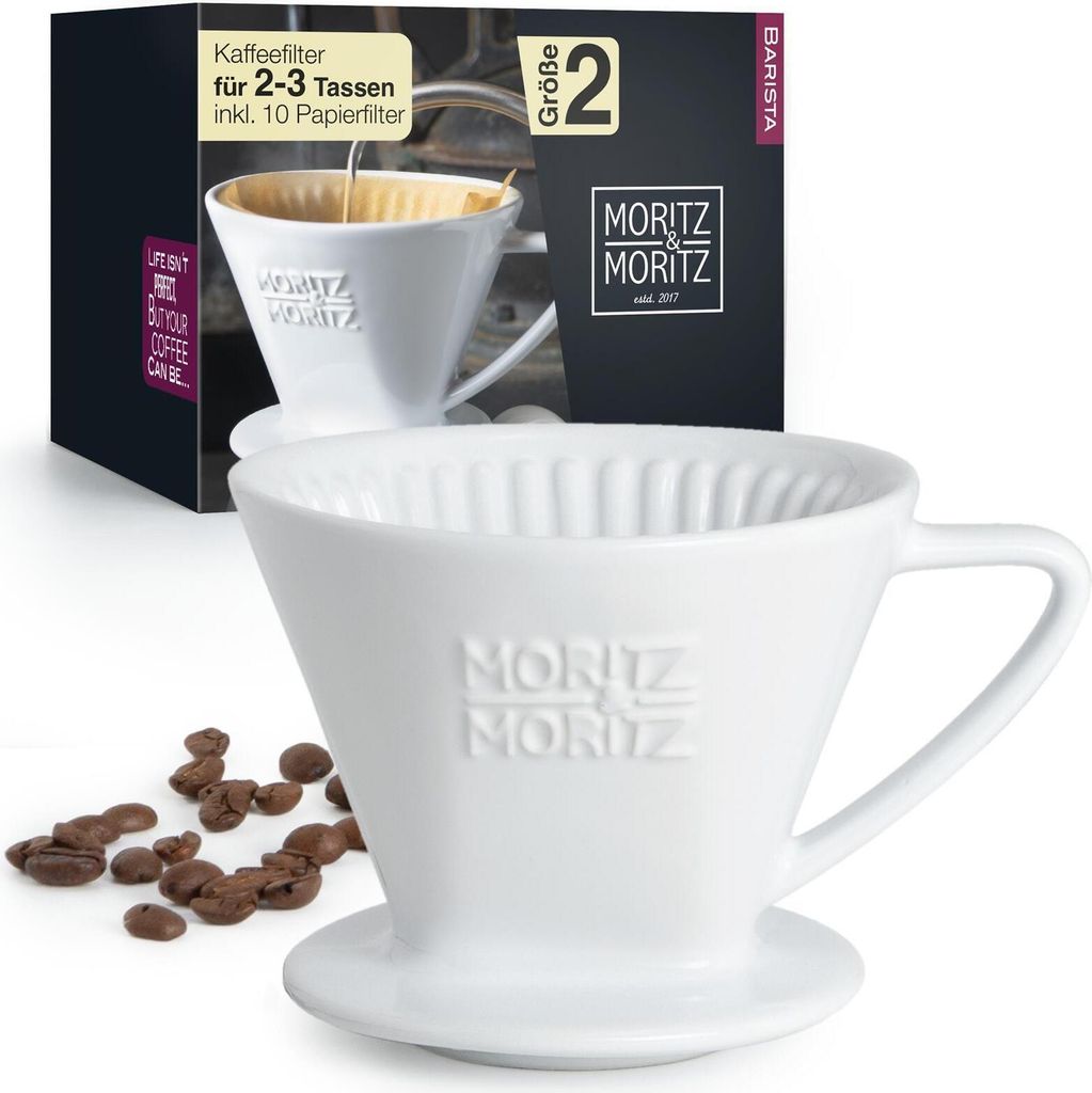 Moritz & Moritz Kaffeefilter Größe 2 weiß