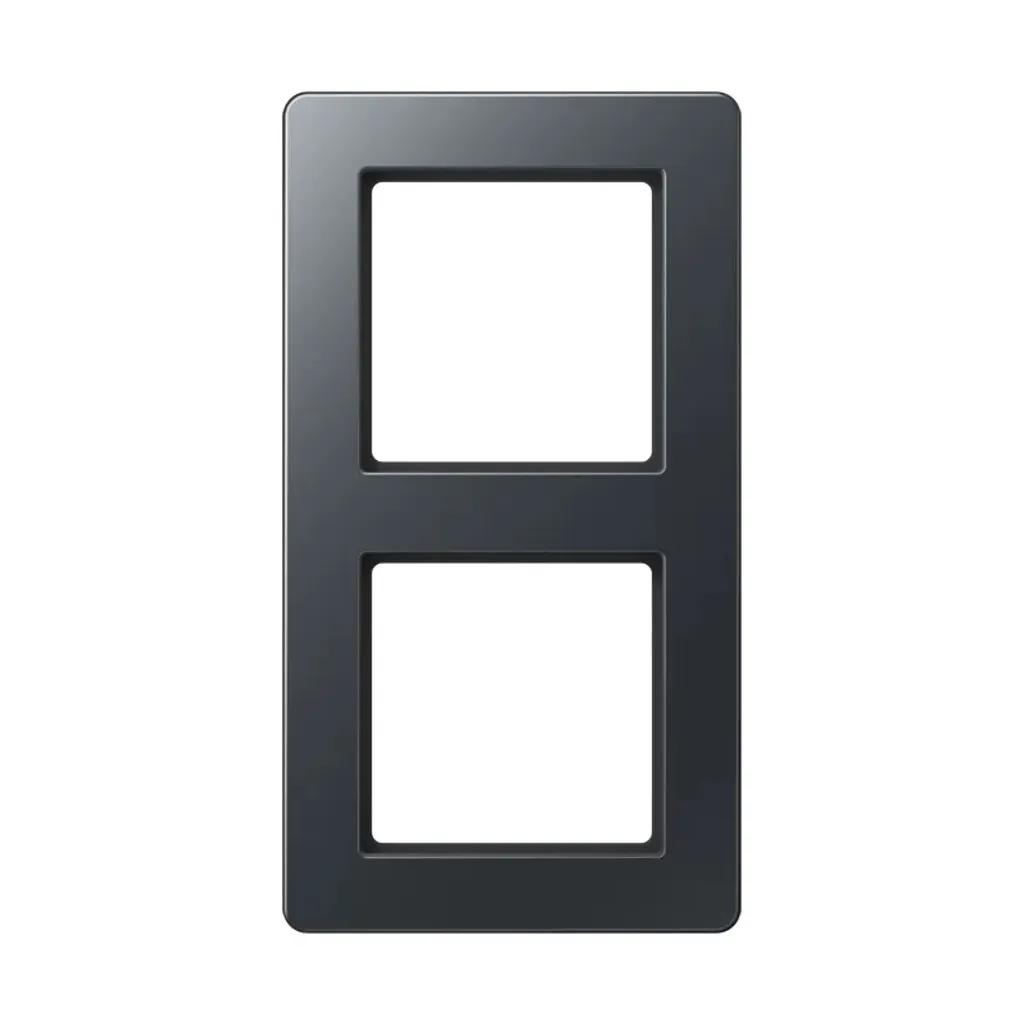 JUNG Cadre d'encastrement 2f anthracite mat A Kst f.GEB-K pour prise