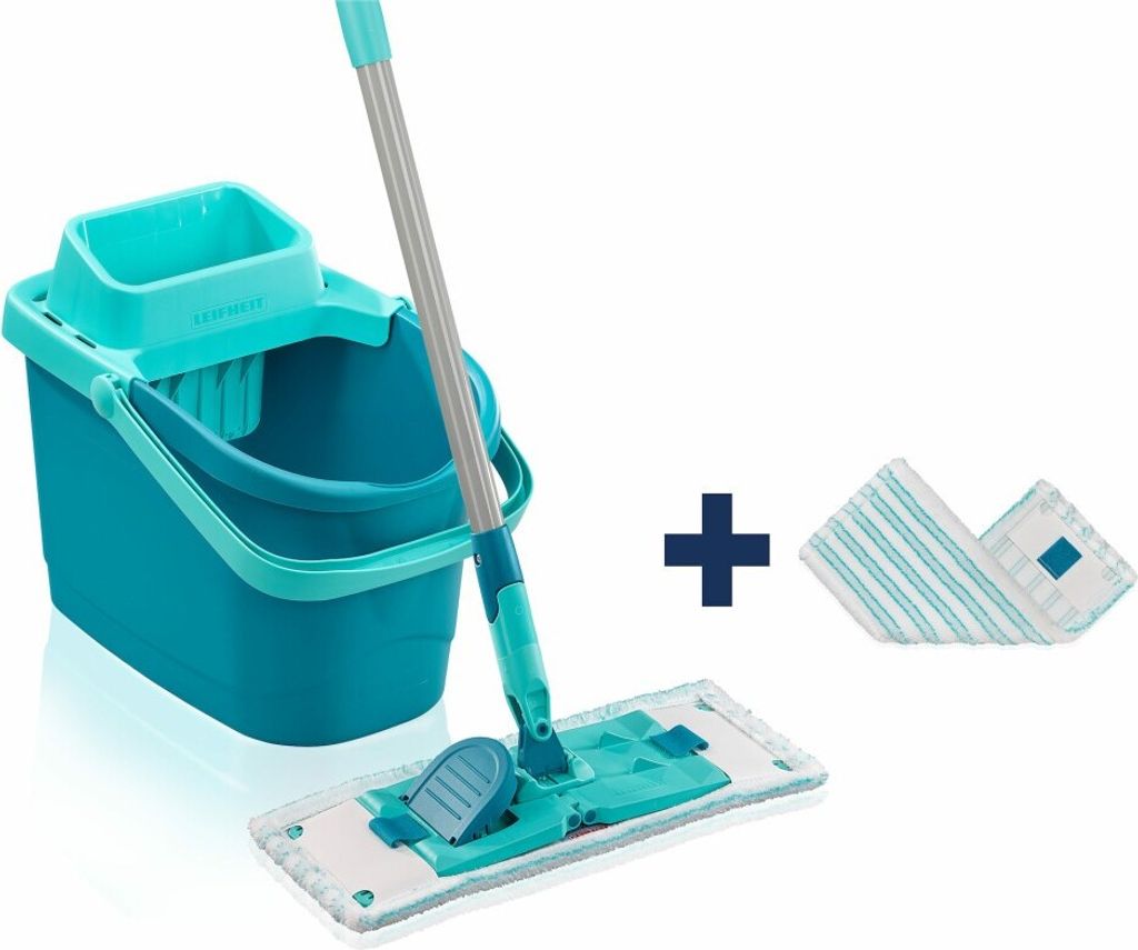 Leifheit Powerclean M mit Wischtuchpresse und 2x Mikrofaser Produktbild 