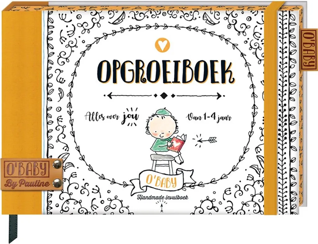 Livre de bord bébé Growing Up Book O'Baby design Pauline 21x26cm