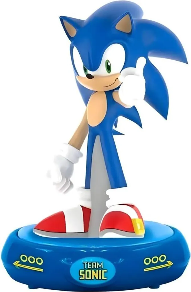 Lampe 3D Sonic The Hedgehog LED : Veilleuse Gaming avec 7 Couleurs