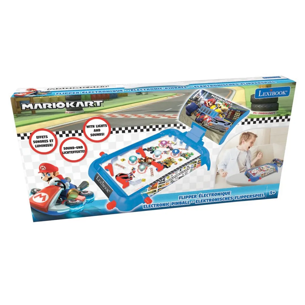 Flipper électronique Mario Kart - Jeu de salon idéal pour la famille