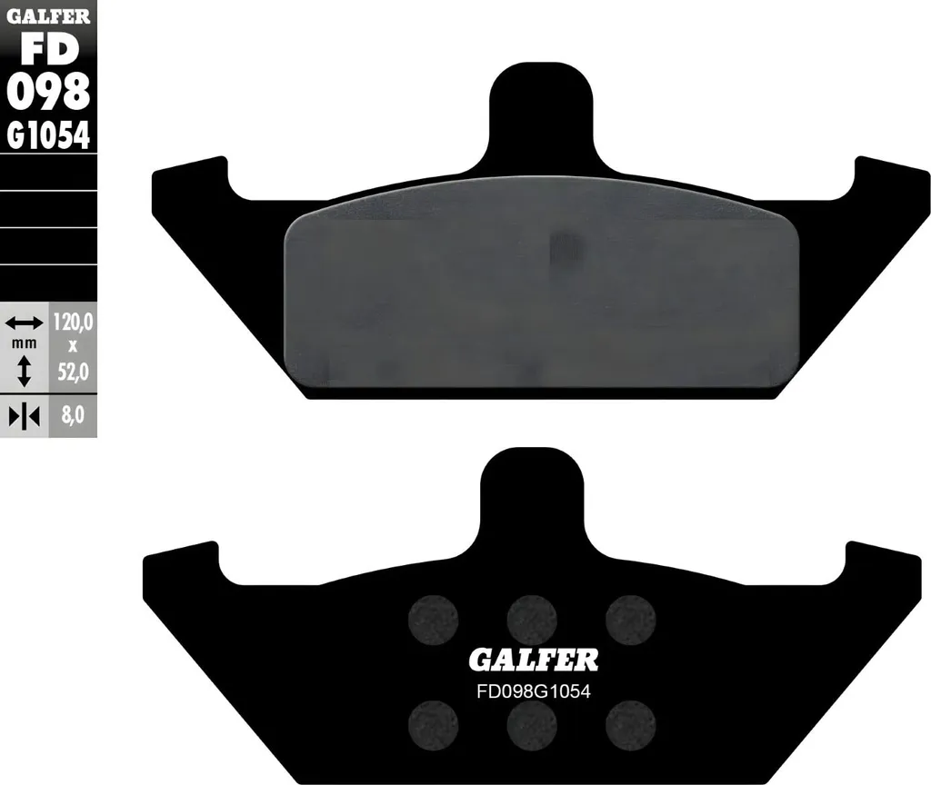 Plaquettes de frein Galfer FD098G1054 contre les sifflements