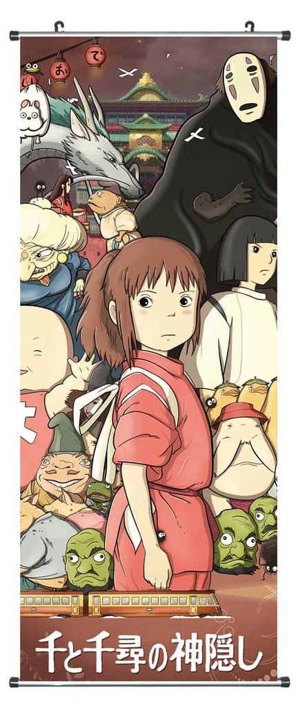 Chihiros Reise ins Zauberland Rollbild aus Stoff | Kakemono Produktbild 