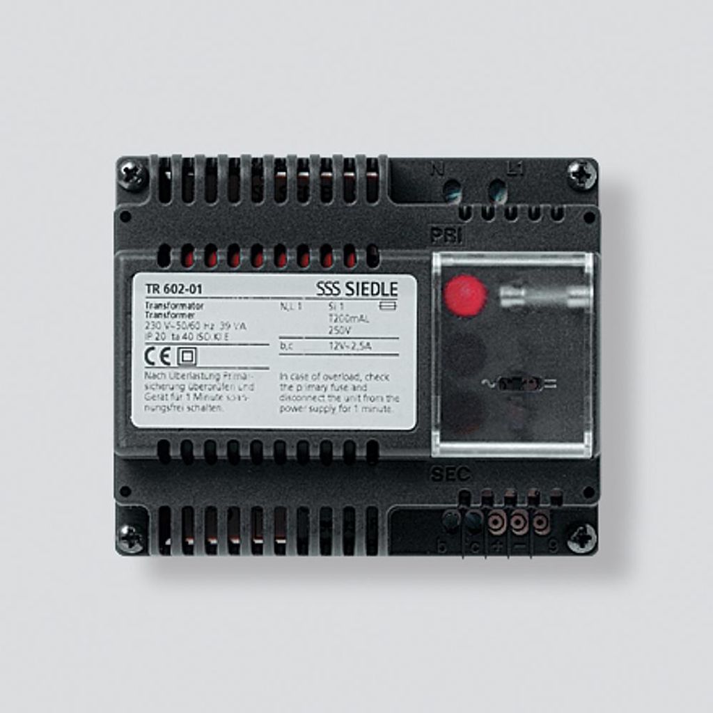 Siedle TR 602-01, Stromversorgung, Schwarz, Siedle, CE, 0 - Produktbild 
